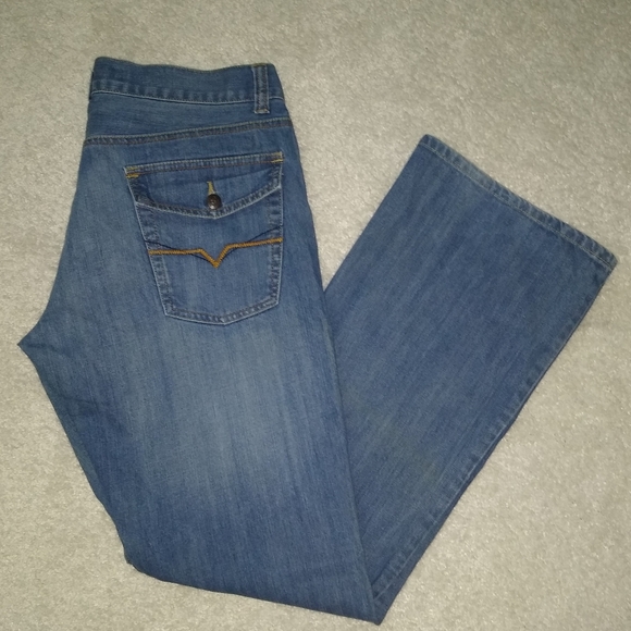 GUESS BUTTON FLY BLUE JEANS MEN'S 34 X 33 - Picture 2 of 6